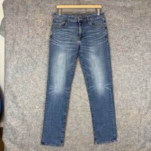 American Eagle Jeans Mens 30x32 Blue Original Boot Stretch Flex Whiskered